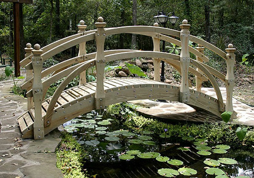 Как и из чего сделать декоративный садовый мостик — идеи и советы